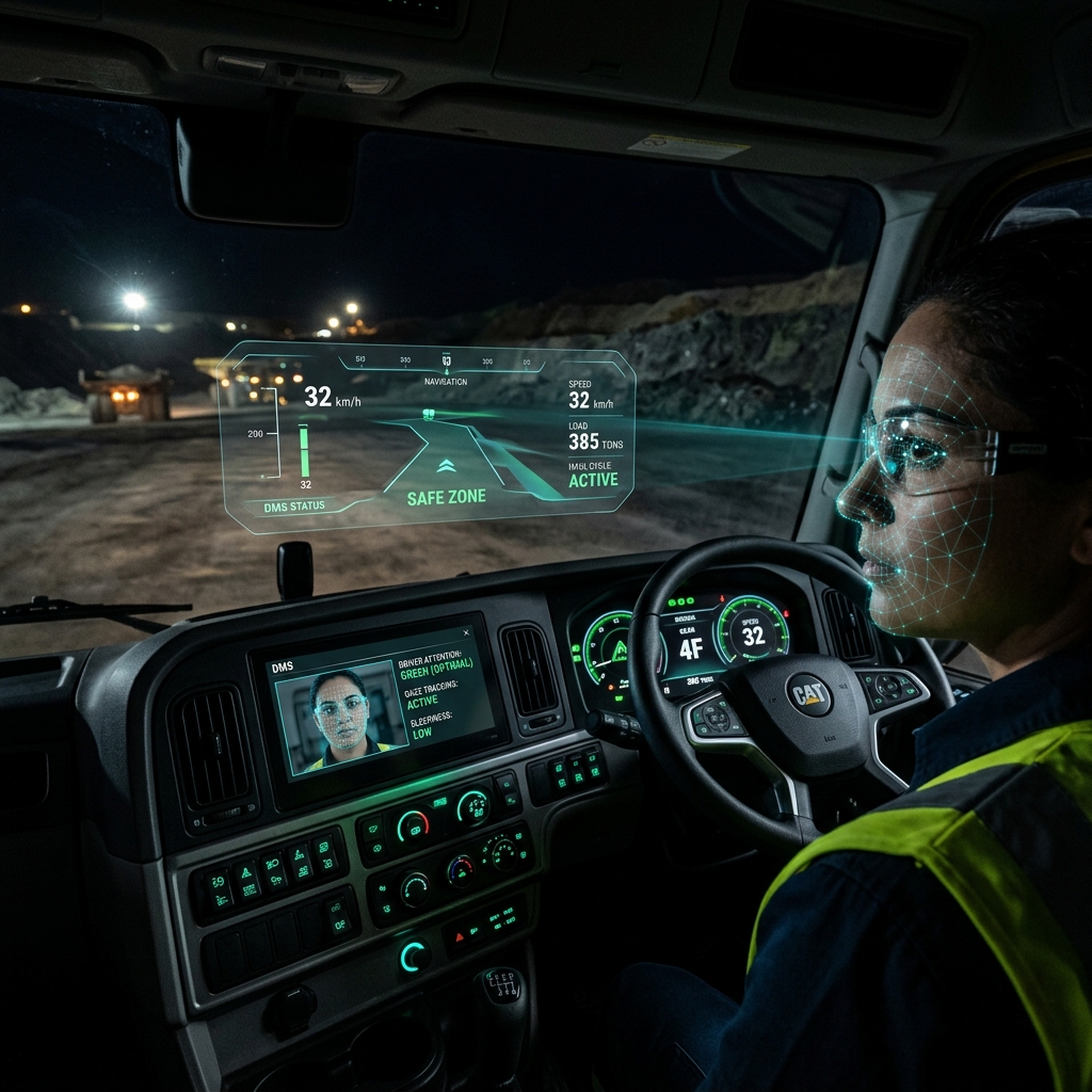 Mining haul road driver monitoring